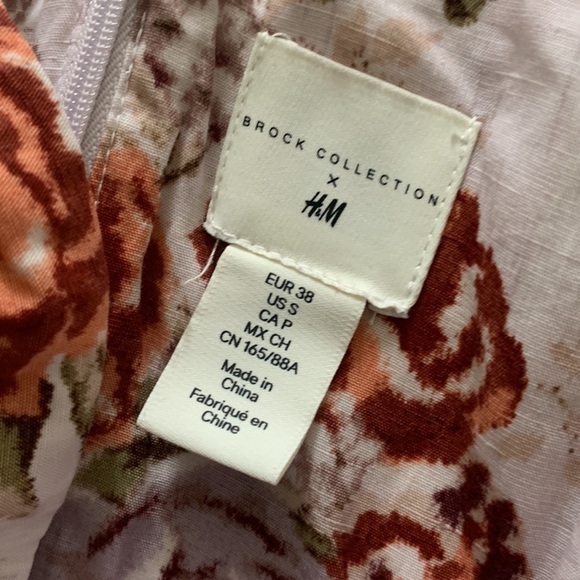 Brock Collection x H&M Lyocell-blend Dress floral size small beach summer travel - Picture 14 of 16